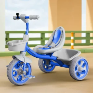 StarAndDaisy Best Tricycle for Kids, Bicycles 2-5 Years Kids, Durable Tricycle with EVA Wheels & Storage Basket -Blue